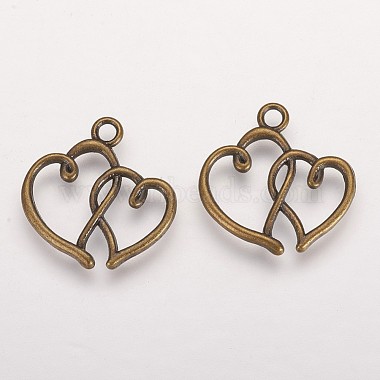 Valentines Gifts Idea for Her 2015 Tibetan Style Alloy Pendants(X-TIBEP-21057-AB-NR)-2