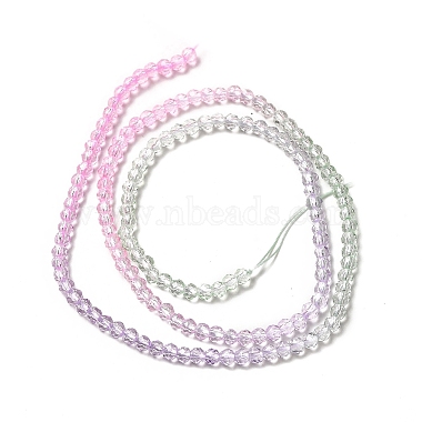 Transparent Gradient Color Glass Beads Strands(X1-GLAA-H021-01B-02)-4