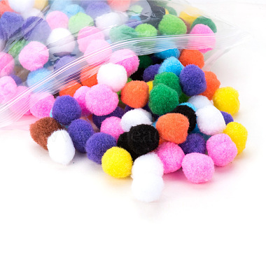 25mm Multicolor Assorted Pom Poms Balls About 500pcs for DIY Doll Craft Party Decoration(AJEW-PH0001-25mm-M)-3
