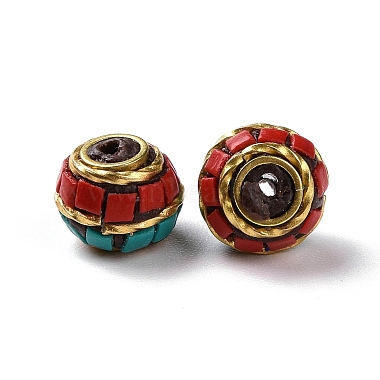 Red Rondelle Polymer Clay Beads