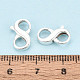 925 Sterling Silver Double Opening Lobster Claw Clasps(STER-T008-73S-02)-4