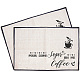 Posavasos de algodón y lino con tema de café.(AJEW-WH0201-017)-1