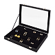 Rectangle Imitation Leather Earring Presentation Box(CON-WH0089-14A)-1