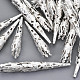 Silver Color Plated Iron Bead Cones(X-E049Y-S)-1