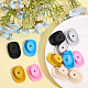 12Pcs 6 Colors Food Grade Eco-Friendly Silicone Beads(SIL-CA0002-23)-6