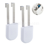 Stainless Steel & ABS Plastic Toilet Tank Cleaning Tablet Holder, White, 89x68x21mm(AJEW-WH0817-026)