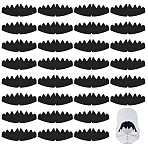 30Pcs EVE Baseball Hat Liner Support, Black, 100x261x3mm(DIY-GO0002-97)