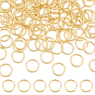 100Pcs 304 Stainless Steel Jump Rings, Open Jump Rings, Round Ring, Golden, 15 Gauge, 13x1.5mm, Inner Diameter: 10mm(STAS-UN0042-57)