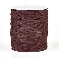 Nylon Thread Cord, Coconut Brown, 0.8mm, about 300yards/roll(NWIR-WH0005-02)
