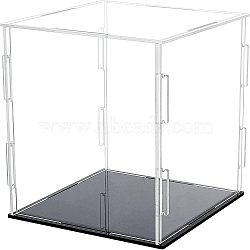 Acrylic Display Box, for Model Toy Display, Clear, 11x11x0.2cm(ODIS-WH0005-77)