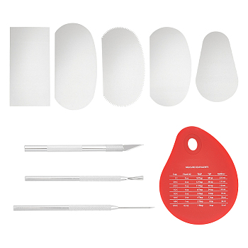 UNICRAFTALE Ceramic & Clay Tool Sets, including Sculpture Tool, Scraper, Craft Knife, Mixed Color