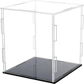 Acrylic Display Box, for Model Toy Display, Clear, 11x11x0.2cm