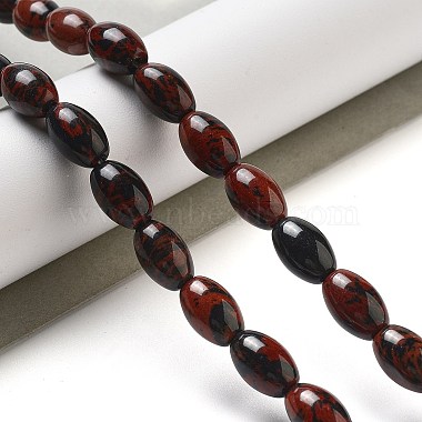 Natural Mahogany Obsidian Beads Strands(G-B106-B13-01)-2