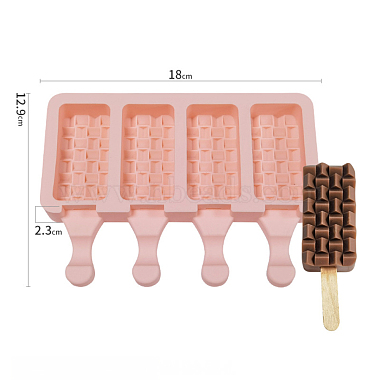 食品グレードのDIY長方形アイスクリームシリコーン型(DIY-D062-05C)-6