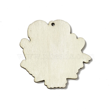 Fête des pères gros pendentifs en bois de tremble imprimé simple face(WOOD-G014-31)-3