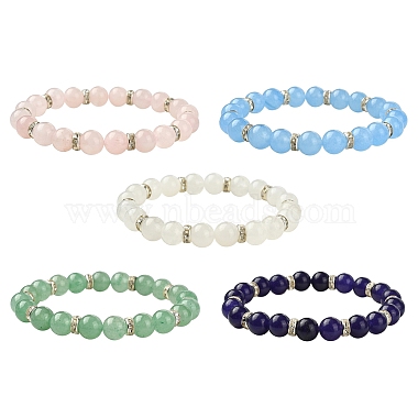 Round Mixed Stone Bracelets