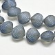 Frosted Electroplate Glass Shell Beads Strands(X-EGLA-M002-B01)-1