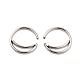 Crescent Moon Shape 316 Surgical Stainless Steel Hoop Nose Rings(AJEW-I065-01P)-1