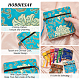 16Pcs 8 Colors Chinese Brocade Tassel Zipper Jewelry Bag Gift Pouch(ABAG-HY0001-02)-4