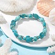 bracelets extensibles en perles de tortue turquoise synthétique(BJEW-TA00455-01)-2