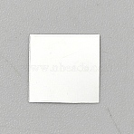 925 Sterling Silver Sheets, Rectangle, Silver, 10.5x11x0.1mm(FIND-WH0149-27B)