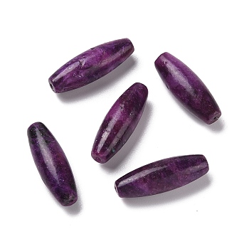 Natural Kunzite Beads, Drum, 35~36x12mm, Hole: 1.4~1.6mm