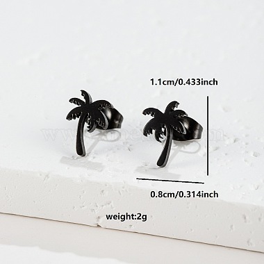 201 Edelstahl Ohrstecker(FS-WGB18B1-32)-1