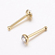 316L Surgical Stainless Steel Nose Studs Nose Piercing Jewelry(AJEW-P063-03-3mm)-1
