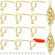 20Pcs Brass Stud Earring Findings(KK-BC0008-36)-1