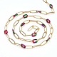 Handmade Brass Paperclip Chains(CHC-H102-13G-B)-3
