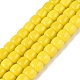 perles verre opaque brins(GLAA-Q106-02A-B05)-1