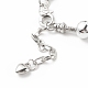 Alloy Heart Charm European Bracelet with Snake Chains(BJEW-JB08046-02)-5