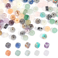 100Pcs 10 Styles Natural & Synthetic Mixed Gemstones Beads, Heishi Beads, Flat Round/Disc, Mixed Dyed and Undyed, Mixed Color, 6x2.5~3.3mm, Hole: 1mm, 10pcs/style(G-NB0004-88)