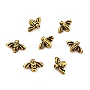 Alloy Cabochons, 3D Bee, Nail Art Decoration Accessories, Antique Golden, 3.5x5.5x1mm(MRMJ-K014-02AG)