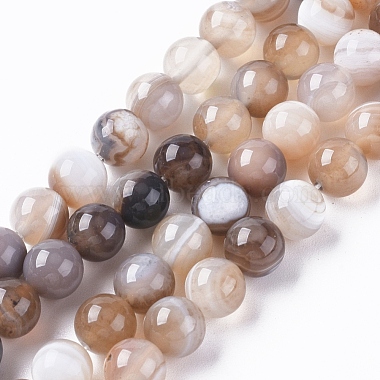 Peru Round Banded Agate Beads