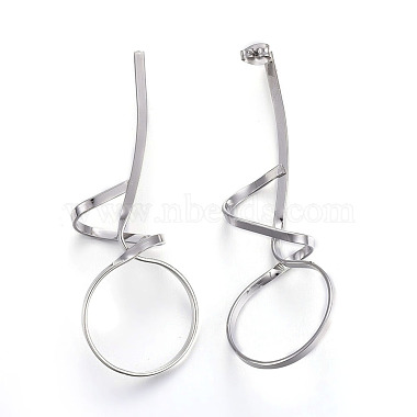304 Stainless Steel Stud Earrings(EJEW-L215-48P)-2