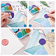 20Pcs 10 Colors Adhesive Wax Seal Stickers(DIY-TA0003-47)-6