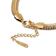 Enamel Evil Eye Link Bracelet with Flat Snake Chains(BJEW-P284-06A-G)-4