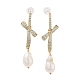 pendientes de perlas naturales(EJEW-P256-33G)-1