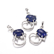 Pendentifs chaton lapis lazuli naturel(G-L512-R01)-1