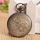 Openable Flat Round with Dragon Alloy Glass Pendant Pocket Watch(WACH-L024-10)-3