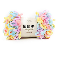 Macaron Color Arm Knitting Yarn, Super Soft Thick Fluffy Jumbo Chenille Polyester Yarn, for Blanket Pillows Home Decoration Projects, Colorful, 6~8m/roll(RABO-PW0001-126)