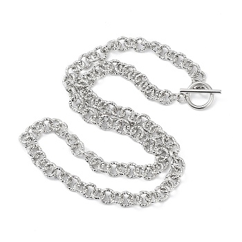 304 Stainless Steel Rolo Chain Necklace, Stainless Steel Color, 19.92 inch(50.6cm)