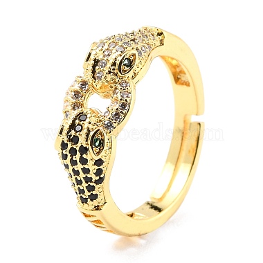 Adjustable Brass Micro Pave Cubic Zirconia Rings(RJEW-F116-08G)-3