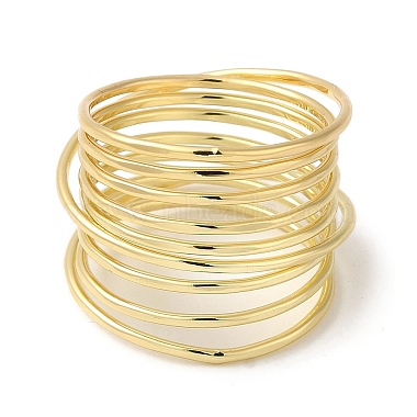 Brass Wire Layer Wrap Ring(RJEW-Q778-34G)-2