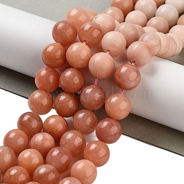 rose naturel perles aventurine brins(G-B095-A02-02)-2