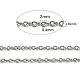 chaînes de câbles en acier inoxydable résistantes au ternissement 304(CHS-O005-19B)-2