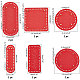 Pandahall elite 6 piezas 6 estilo plano redondo pu cuero tejido crochet bolsas uñas inferior moldeador pad(DIY-PH0021-06B)-2