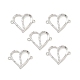 Brass Micro Pave Clear Cubic Zirconia Connector Charms(KK-E068-VB048)-3