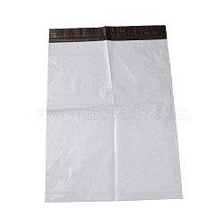 Rectangle Plastic Zip Lock Bags, Resealable Packaging Bags, Self Seal Bag, White, 40x32cm(OPP-D002-B-02)